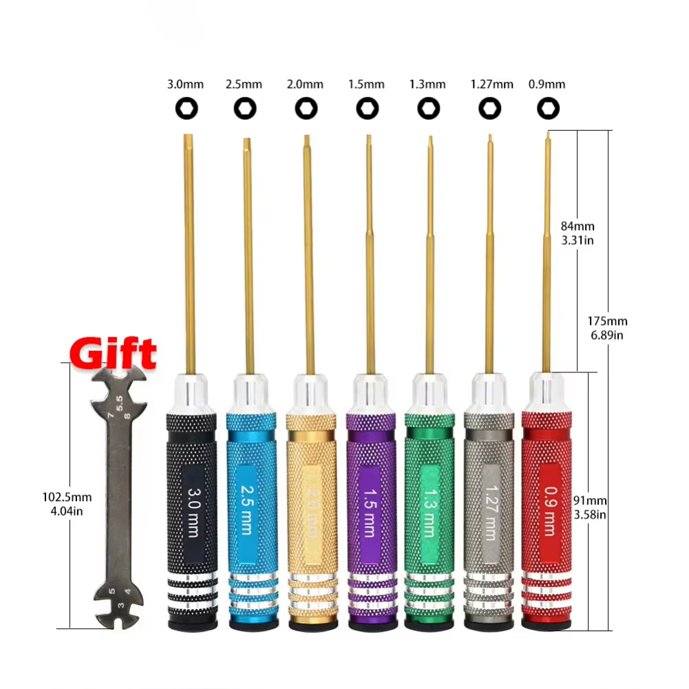 7pcs Hex Screw Driver Set Tita - Rc Helicopter Tool Kit 评论和价格