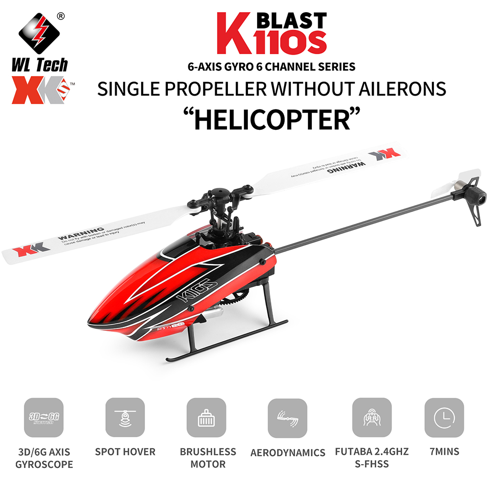 Wltoys XK K110S 6CH 3D 6G Syst - Rc Helicopter Nitro 评论和价格