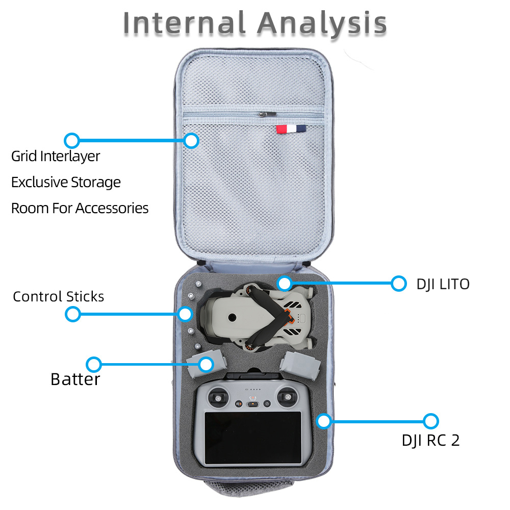 For DJI Lito 1/Lito X1 Portabl - Rc Helicopter Bag 评论和价格
