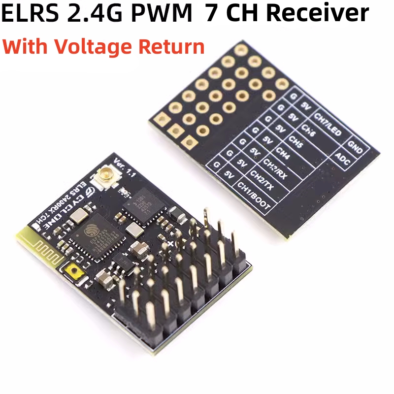 ELRS 2.4G PWM 7CH 6CH CRSF Rec - Rc Helicopter Remote Control 评论和价格